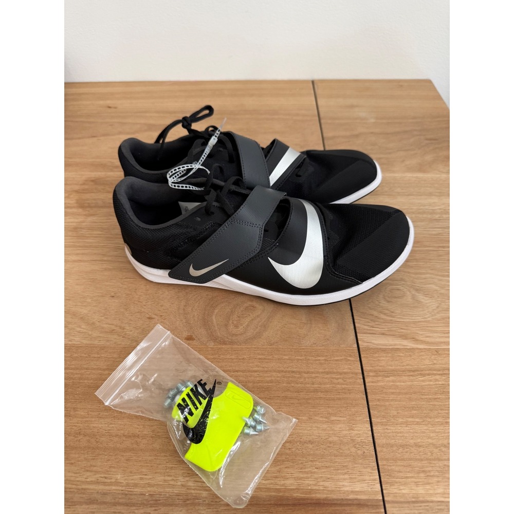 Nike High Jump Elite Track Spikes Black Silver DR2756-001 Mens 9.5
